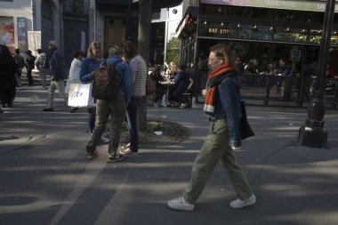 City life in Paris, France