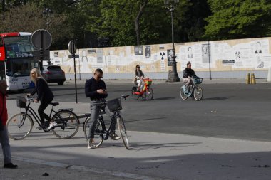 City life in Paris, France