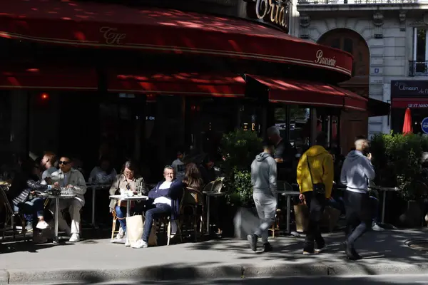 City life in Paris, France