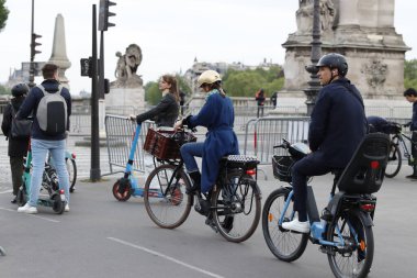 City life in Paris, France
