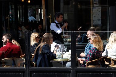 City life in Paris, France