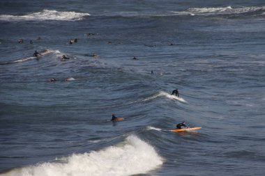 Biarritz, Fransa sahillerinde sörf