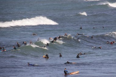 Biarritz, Fransa sahillerinde sörf