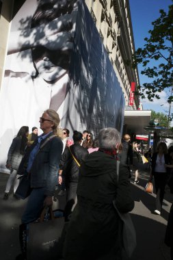 People in a street of Paris
