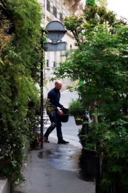 People in a street of Paris
