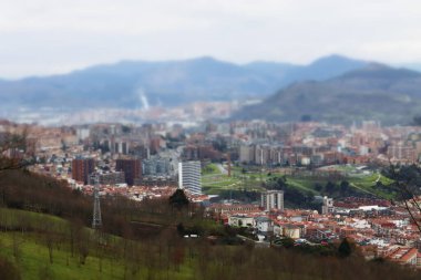 Bilbao şehrindeki şehir manzarası