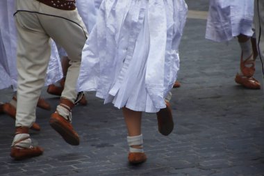 Slovak folk dancers during a spectacle