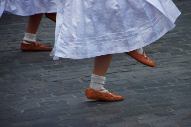 Slovak folk dancers during a spectacle