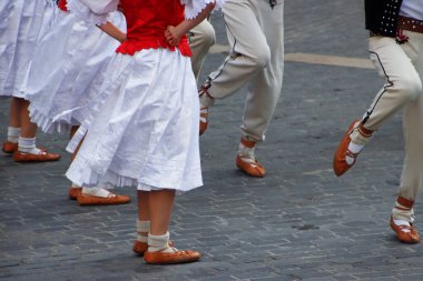 Slovak folk dancers during a spectacle
