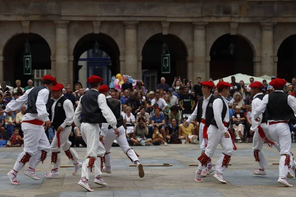 Exposition Danse Folklorique Basque Images De Stock Libres De Droits
