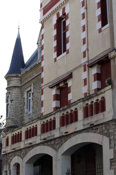 Архитектура Деревне Биарриц Франция — стоковое фото