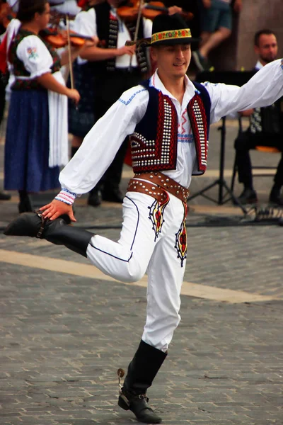 Slovak Folk Dance Outdoor Festival — Stock Photo, Image