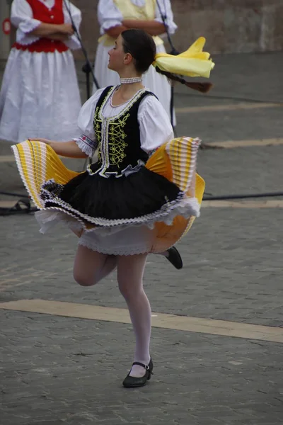 Slovak Folk Dance Outdoor Festival — Stock Photo, Image