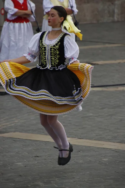 Danza Popolare Slovacca Festival All Aperto — Foto Stock