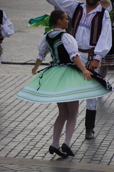 Slovakiska Folkdans Utomhusfestival — Stockfoto