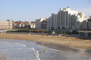 Biarritz, Fransa 'da şehir manzarası