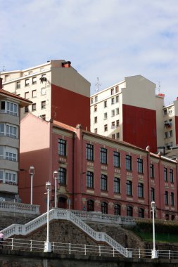 Bilbao şehrinin mimarisi.