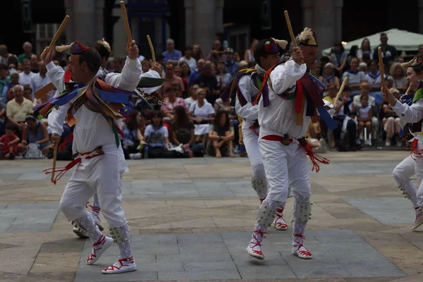 Baskisk Folkdans Gatufestival — Stockfoto