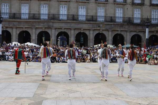 Mostra Danza Popolare Basca Festival All Aperto — Foto Stock