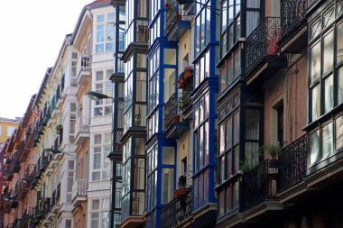 Bilbao şehrindeki şehir manzarası