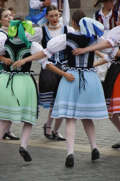 Σλοβάκος Λαϊκός Χορός Στο Δρόμο — Φωτογραφία Αρχείου
