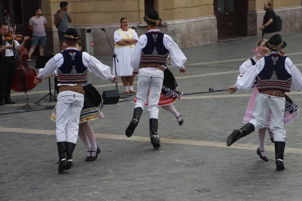 Slovak Folk Dance Street — Stock Photo, Image