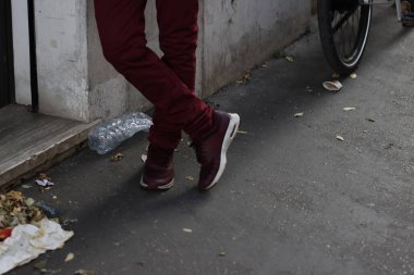 Roma şehir merkezindeki insanlar, İtalya