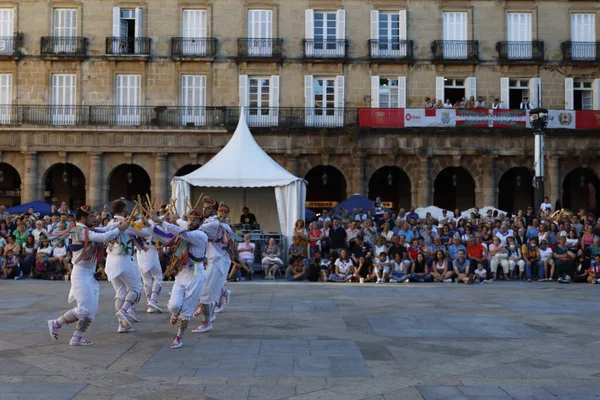 stock image Basque folk dance exhibition