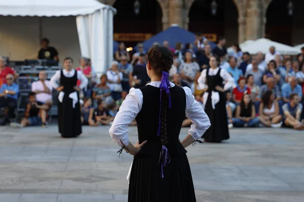 stock image Basque folk dance exhibition