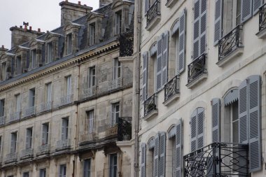 House in the old town of Bayonne, France clipart