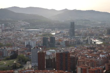 Bilbao şehrindeki şehir manzarası