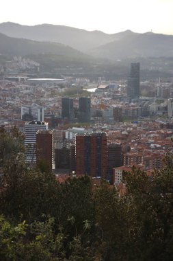Bilbao şehrindeki şehir manzarası