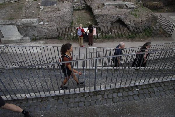 Turistas Las Calles Roma — Foto de Stock