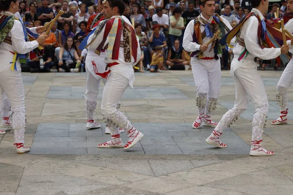 Baskisk Folkdansutställning — Stockfoto