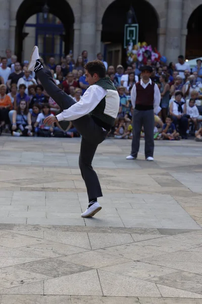 stock image Basque folk dance exhibition