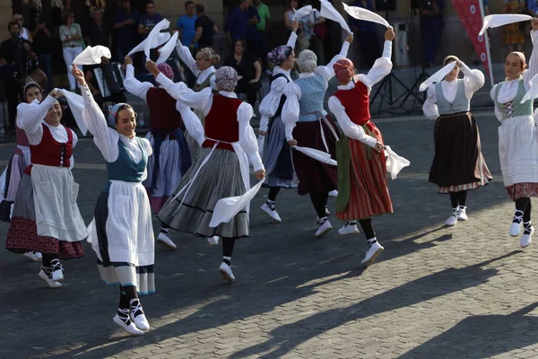 Baskijscy Tancerze Ludowi Bilbao — Zdjęcie stockowe