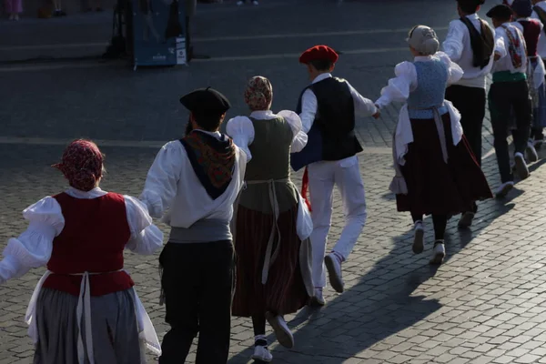 Basque Folk Dance Exhibition — Stock Photo, Image