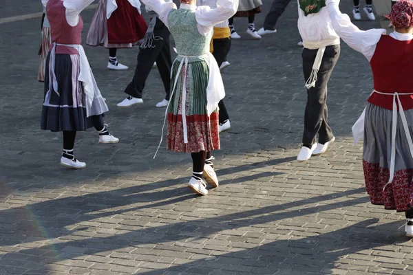 Выставка Баскских Народных Танцев — стоковое фото