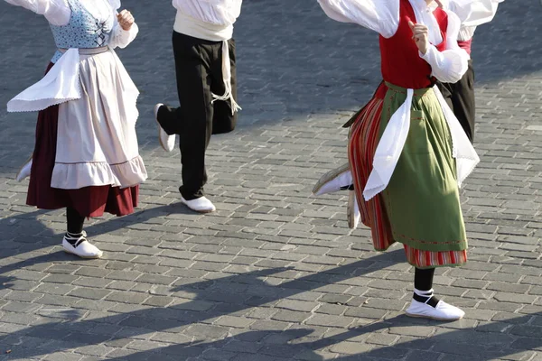 Выставка Баскских Народных Танцев — стоковое фото