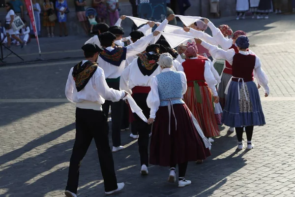 stock image Basque folk dance exhibition