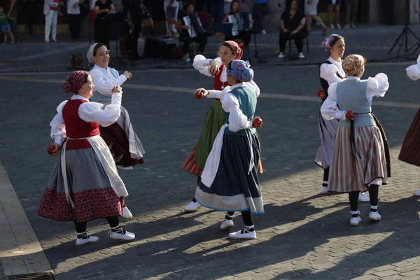 Basque Folk Dancer Outdoor Festival — Foto Stock