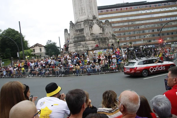 Patrocinadores Durante Primera Etapa Del Tour Francia 2023 — Foto de Stock