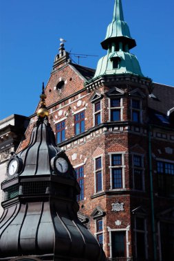 Kopenhag şehrinin mimarisi.