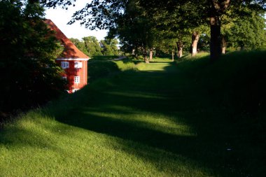 Kopenhag şehrinin mimarisi.