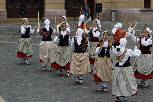 Basque Folk Dancer Outdoor Festival — Stock fotografie
