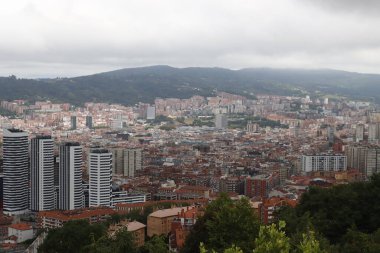 Bilbao şehrinin manzarası