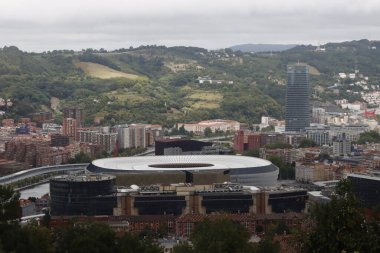 Bilbao şehrinin panoramik görüntüsü