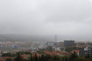 Bilbao şehrinin panoramik görüntüsü