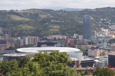 Bilbao şehrinin panoramik görüntüsü