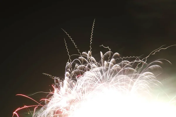 Fireworks Spectacle Summer Night — Stock Photo, Image